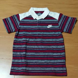 ナイキ(NIKE)のナイキボーダーポロシャツ １１０㎝(Tシャツ/カットソー)