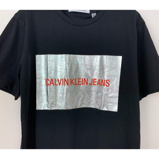 Calvin Klein(カルバンクライン)の未使用 カルバンクラインジーンズ ボックスロゴT カットソー Tシャツ L メンズのトップス(Tシャツ/カットソー(半袖/袖なし))の商品写真
