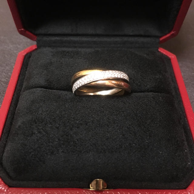 Cartier(カルティエ)のカルティエ トリニティ ダイヤモンド リング 3ゴールド SM レディースのアクセサリー(リング(指輪))の商品写真
