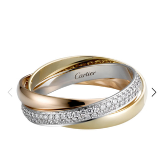 カルティエ(Cartier)のカルティエ トリニティ ダイヤモンド リング 3ゴールド SM(リング(指輪))