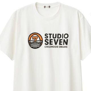 ★未使用★XL★GU×STUDIO SEVEN ヘビーウェイトビッグT 白 (Tシャツ/カットソー(半袖/袖なし))