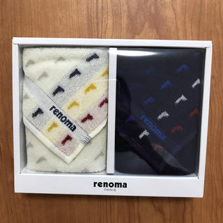 レノマ(RENOMA)のレノマ タオルハンカチ 新品未使用(ハンカチ/ポケットチーフ)