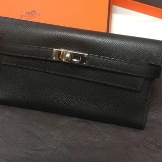 エルメス(Hermes)のエルメス ケリー ウォレット シルバー 長財布(長財布)