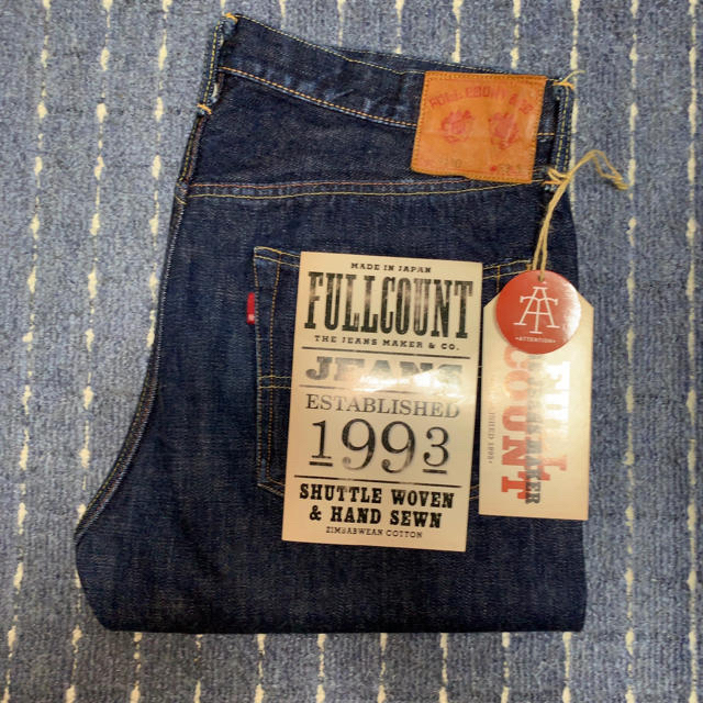 FULLCOUNT(フルカウント)のフルカウント テーパード ミドルストレート ワンウォッシュ 旧モデル 美品 メンズのパンツ(デニム/ジーンズ)の商品写真