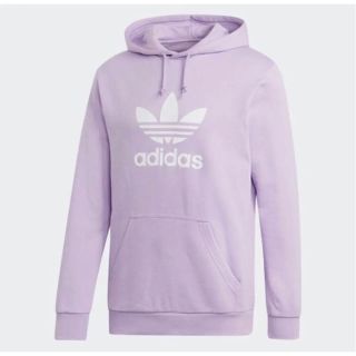 アディダス(adidas)のアディダスオリジナルス トレフォイル パーカー フーディー パープル(パーカー)