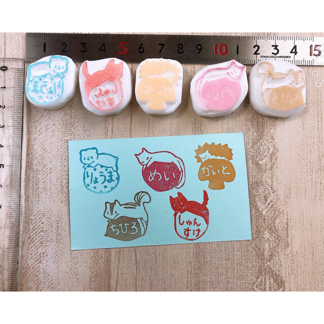 可愛いラッピングで お名前はんこ セミオーダー の通販 By Shop Mameno ラクマ 可愛いラッピングで お名前はんこ セミオーダー の通販 By Shop Mameno ラクマ