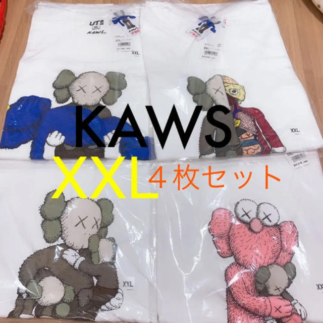 ユニクロ kaws カウズ tシャツ XXL