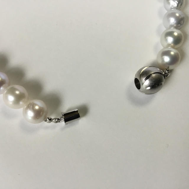 専用★あこや★本真珠★グレー ネックレス ハンドメイドのアクセサリー(ネックレス)の商品写真