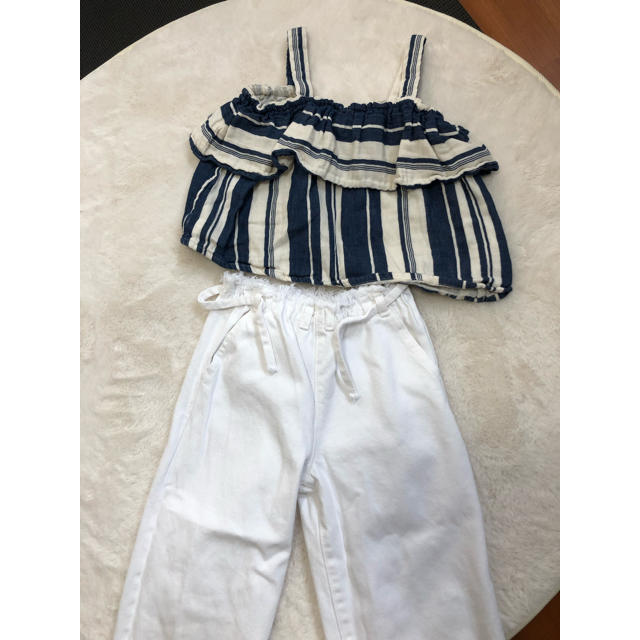 petit main(プティマイン)のトップス ノースリーブ 120 チュニック キッズ/ベビー/マタニティのキッズ服女の子用(90cm~)(Tシャツ/カットソー)の商品写真