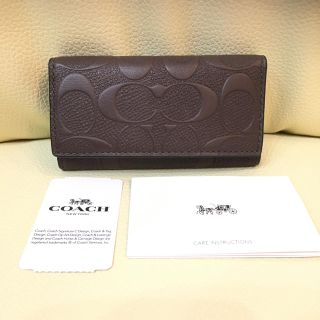 コーチ(COACH)のCOACH F66293 キーケース  シグネチャー  メンズ  未使用 (キーケース)