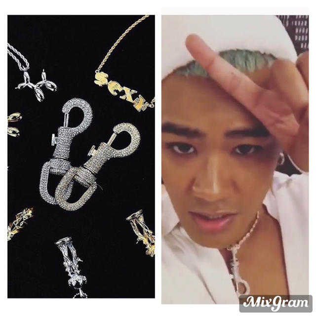 Chrome Hearts(クロムハーツ)のgh00o00st GHOST ゴースト ネックレス ICEY KEY HOOK メンズのアクセサリー(ネックレス)の商品写真