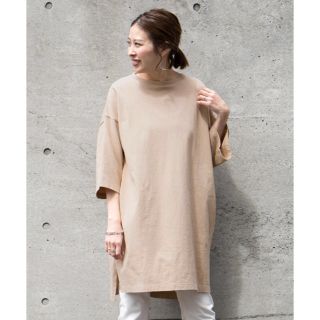 チャオパニックティピー(CIAOPANIC TYPY)のCIAOPANIC TYPY  【USA COTTON】7分袖チュニックワンピ(ひざ丈ワンピース)