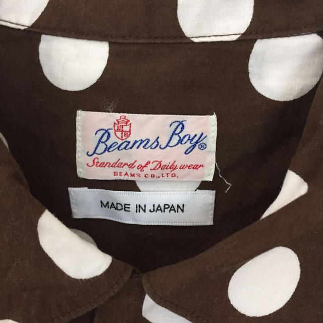 BEAMS BOY(ビームスボーイ)のビームスボーイ 半袖水玉シャツ レディースのトップス(シャツ/ブラウス(半袖/袖なし))の商品写真