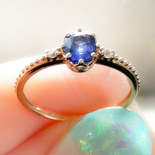 JEWELRY TSUTSUMI - イエローゴールドサファイアリング 7号の
