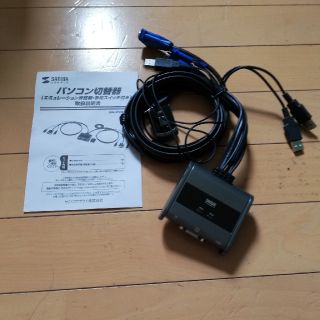 新品 パソコン切替器 SW-KVM2UUS(PC周辺機器)