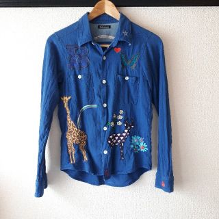 ボヘミアンズ(Bohemians)のボヘミアン♥️デニム刺繍シャツ　free(シャツ/ブラウス(長袖/七分))