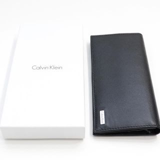 カルバンクライン(Calvin Klein)の新品 カルバンクライン 財布 二つ折り 長財布 コインケース レザー ブラック(長財布)