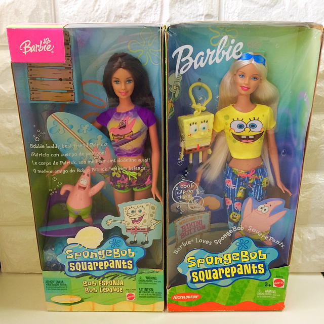 Barbie - 8/26まで バービー人形 スポンジボブ コラボ 2体セット
