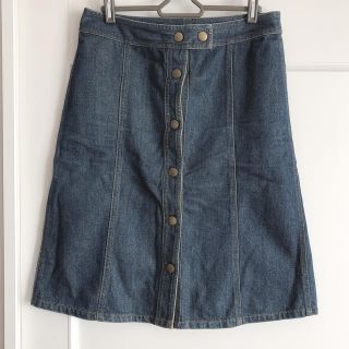 ギャップ(GAP)のGAP 前ボタンデニムスカート(ひざ丈スカート)