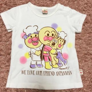 アンパンマン(アンパンマン)の美品☆アンパンマン Tシャツ 白 バタコ ジャムおじさん 90(Tシャツ/カットソー)