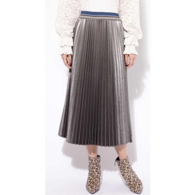 ROSE BUD(ローズバッド)のROSEBUD メタリックプリーツスカート レディースのスカート(ロングスカート)の商品写真