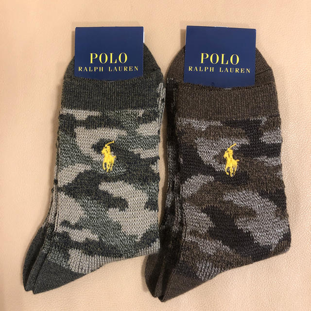 POLO RALPH LAUREN(ポロラルフローレン)の新品 レディース POLO ポロラルフローレン 人気柄ソックス2足 日本製 レディースのレッグウェア(ソックス)の商品写真