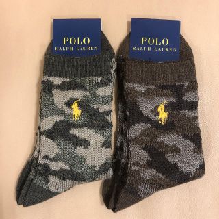 ポロラルフローレン(POLO RALPH LAUREN)の新品 レディース POLO ポロラルフローレン 人気柄ソックス2足 日本製(ソックス)