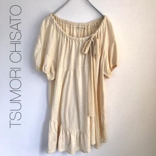 ツモリチサト(TSUMORI CHISATO)の夏物 SALE★ツモリチサト★ゆったりリボン付きカットソー プルオーバー  (カットソー(半袖/袖なし))