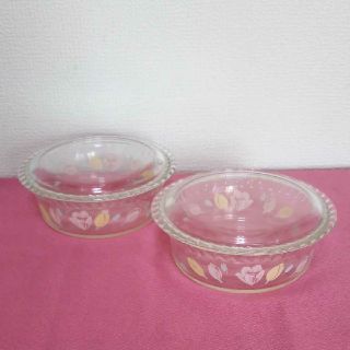 パイレックス(Pyrex)のPYREX パイレックス 蓋付きボウル 二つ お皿(食器)