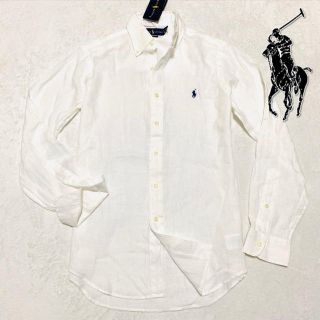 ポロラルフローレン(POLO RALPH LAUREN)のRALPH LAUREN Summer 麻リネンシャツ/whi S.M(シャツ)