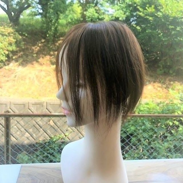 メンズ新品#ハーフwig 薄毛カバー/HWS-001 #6MIX(通気性 メンズ新品#ハーフwig 薄毛カバー/HWS-001 #6MIX(通気性