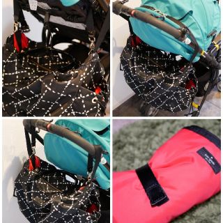 kate spade マザーバッグ ベビーカー取り付け可能 オムツ替えマット