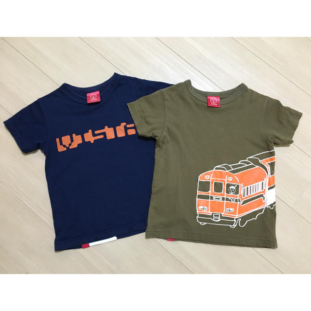 こどもビームス(コドモビームス)のオジコ ojico 近鉄電車 Tシャツ 電車 100 110 キッズ/ベビー/マタニティのキッズ服男の子用(90cm~)(Tシャツ/カットソー)の商品写真