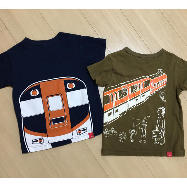 こどもビームス(コドモビームス)のオジコ ojico 近鉄電車 Tシャツ 電車 100 110 キッズ/ベビー/マタニティのキッズ服男の子用(90cm~)(Tシャツ/カットソー)の商品写真