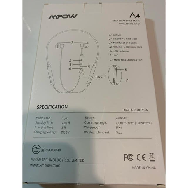 ワイヤレス イヤフォン スマホ/家電/カメラのオーディオ機器(ヘッドフォン/イヤフォン)の商品写真