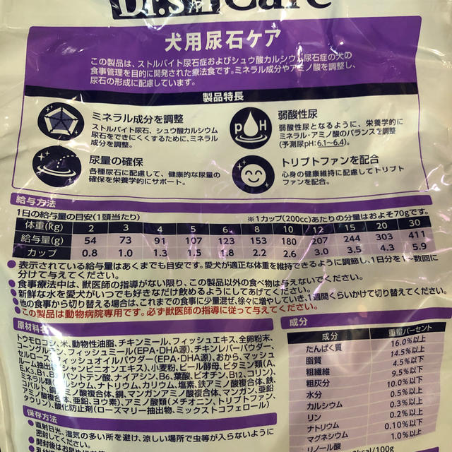 ドクターズケア 尿石ケア 犬用 3kg 3袋の通販 By ぽの S Shop ラクマ