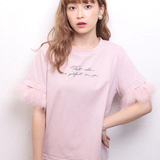 ワンアフターアナザーナイスクラップ(one after another NICE CLAUP)の今期新作ピンクコレクション マラボーTシャツ(Tシャツ(半袖/袖なし))