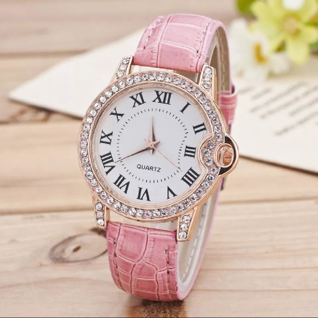 腕時計　レディースウォッチ　ピンク レディースのファッション小物(腕時計)の商品写真