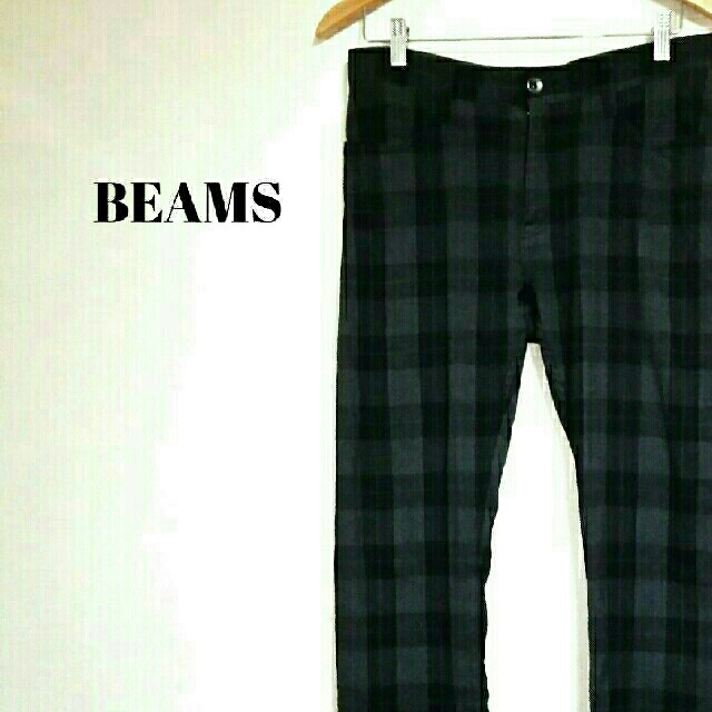 BEAMS(ビームス)の美シルエット☆ ビームス チェックパンツ メンズ メンズのパンツ(チノパン)の商品写真