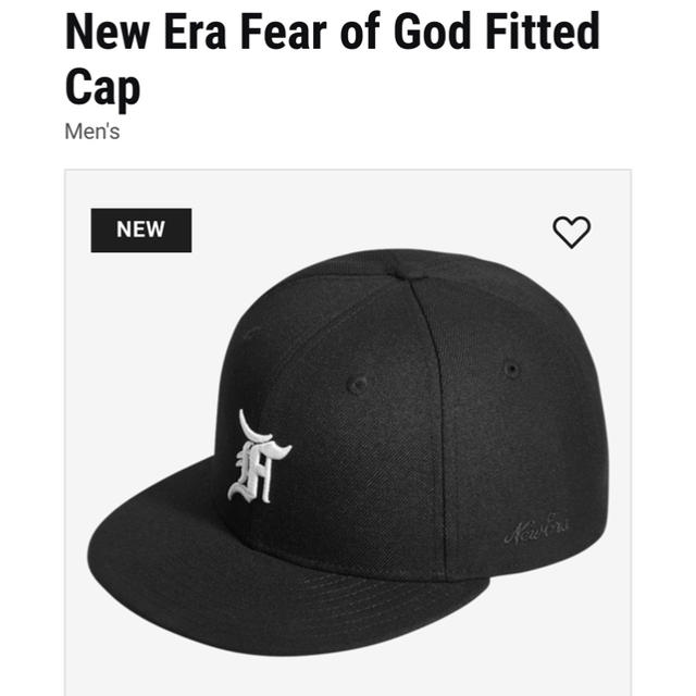 Black▶︎サイズNEW ERA Fear Of God Essentials Cap