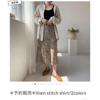 ディーホリック(dholic)のnokcha linen stitch shirt 完売品(シャツ/ブラウス(長袖/七分))