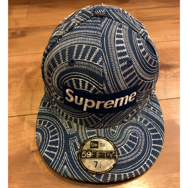 正規品  本物 SUPREME NEW ERA 7 1/2 キャップ 帽子