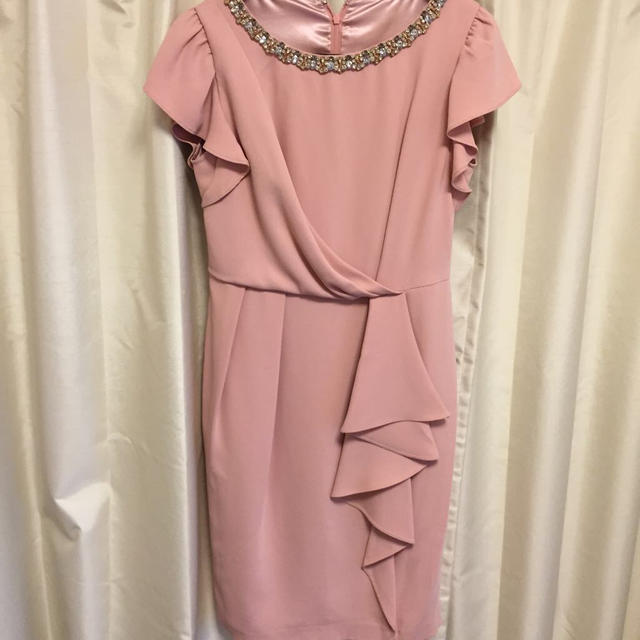 JUSGLITTY(ジャスグリッティー)のピンクパーティドレス レディースのフォーマル/ドレス(ミディアムドレス)の商品写真
