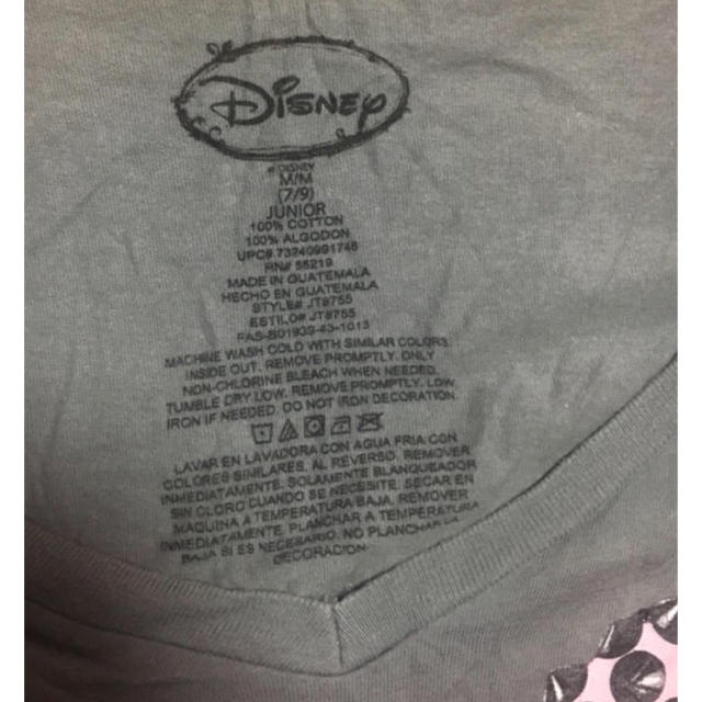 Disney(ディズニー)のTシャツ ディズニー ミニーちゃん レディース Mサイズ グレー ミニー  レディースのトップス(Tシャツ(半袖/袖なし))の商品写真