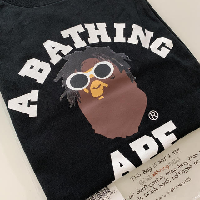 A BATHING APE × WIZ KHALIFA ロンT BLACK