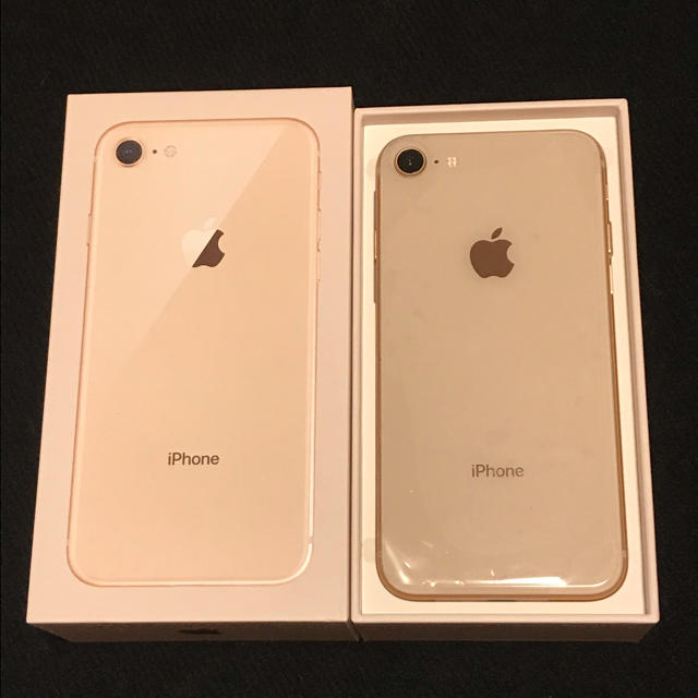 Apple(アップル)のiPhone8 Gold 64GB Apple SIMフリー新品未使用 翌日発送 スマホ/家電/カメラのスマートフォン/携帯電話(スマートフォン本体)の商品写真