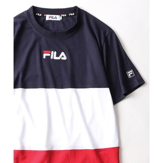 フィラ(FILA)の[新品] size XL | FILA | バイカラーTシャツ | ネイビー(Tシャツ/カットソー(半袖/袖なし))