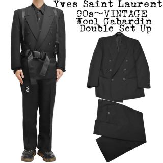 サンローラン(Saint Laurent)の美品★定価約¥20万★Yves Saint Laurent★ダブル セットアップ(セットアップ)