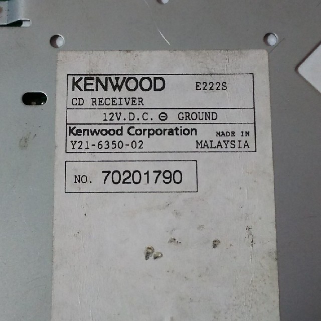 KENWOOD(ケンウッド)のKENWOOD CDデッキ   E222S 自動車/バイクの自動車(カーオーディオ)の商品写真