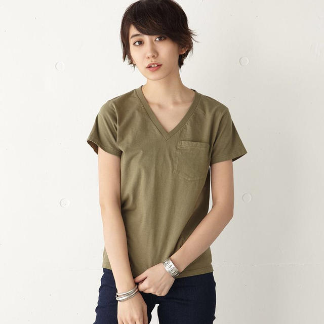 moussy(マウジー)のmoussy×Hanes コラボTシャツ レディースのトップス(Tシャツ(半袖/袖なし))の商品写真